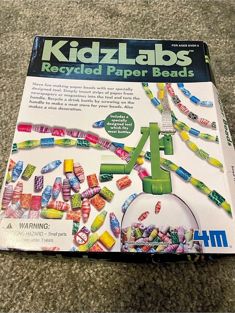 KidzLabs Recycled Paper Beads Paper Bead Craft Kit
